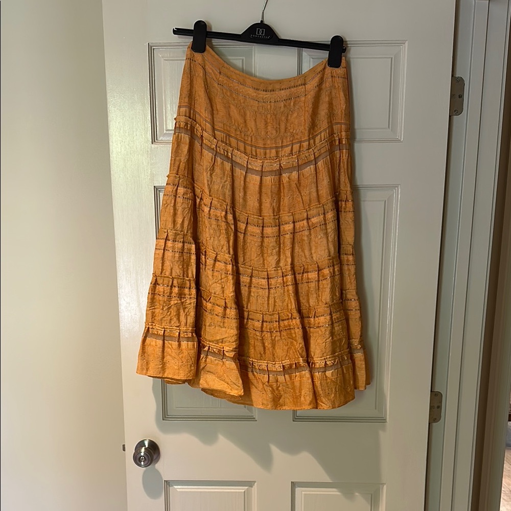 Elegant Orange Skirt